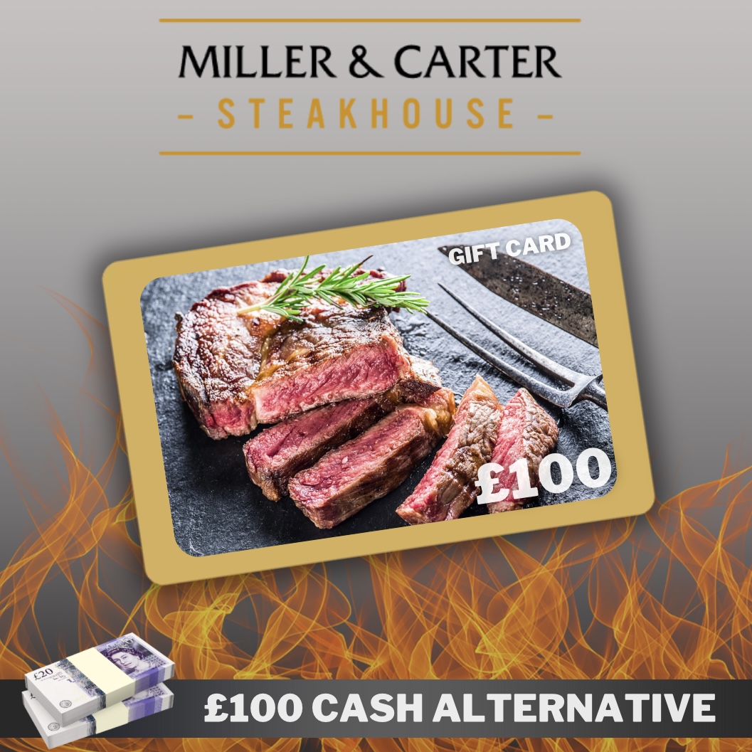 Win This £100 Miller&Carter Steakhouse Voucher! Raffleade