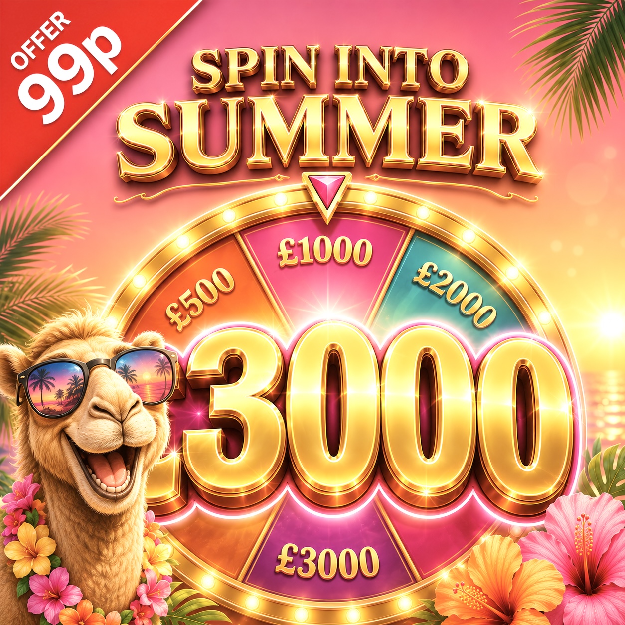 Win £3000 for 99p