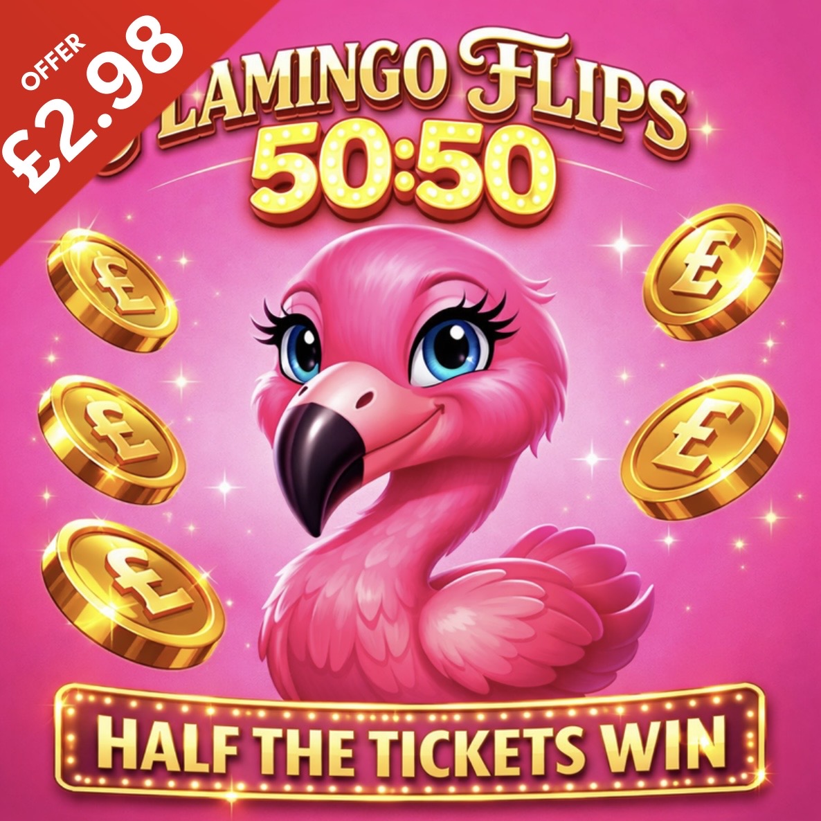 Half the Tickets Win | 4x £1000 to Find!