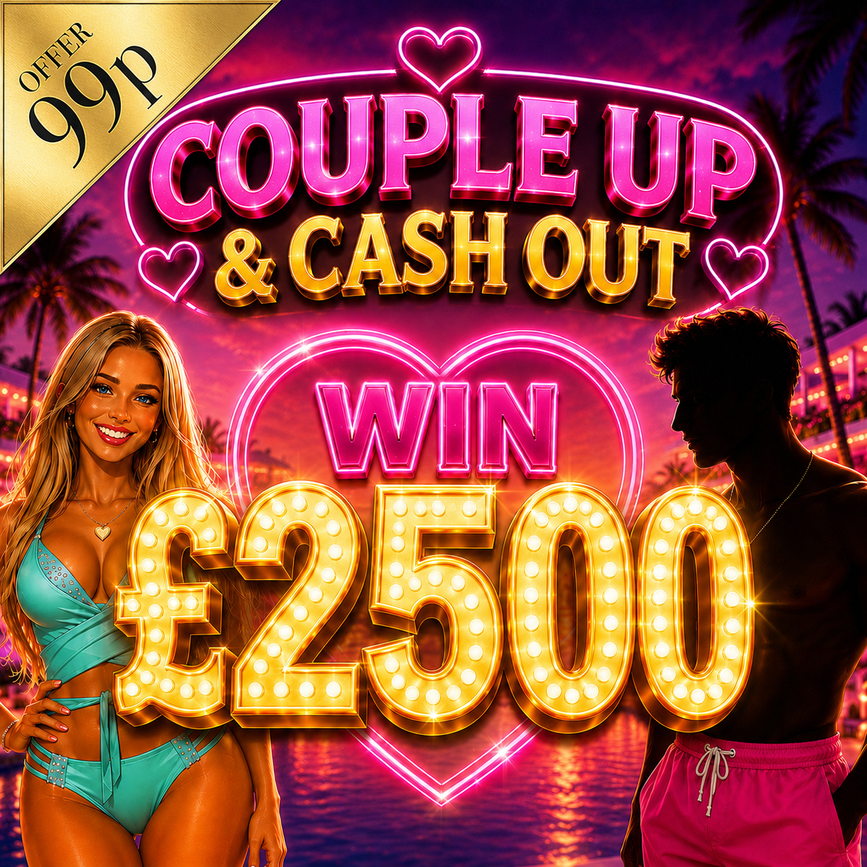 1:5 ODDS! Win £2500 Instantly
