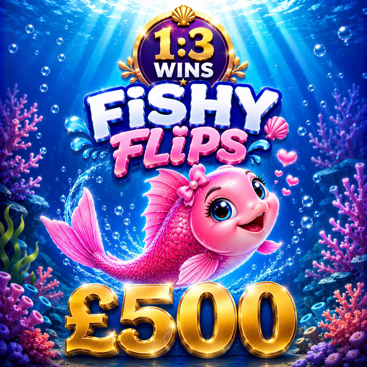 1 in 3 Tickets Win | 10x £500 to find!