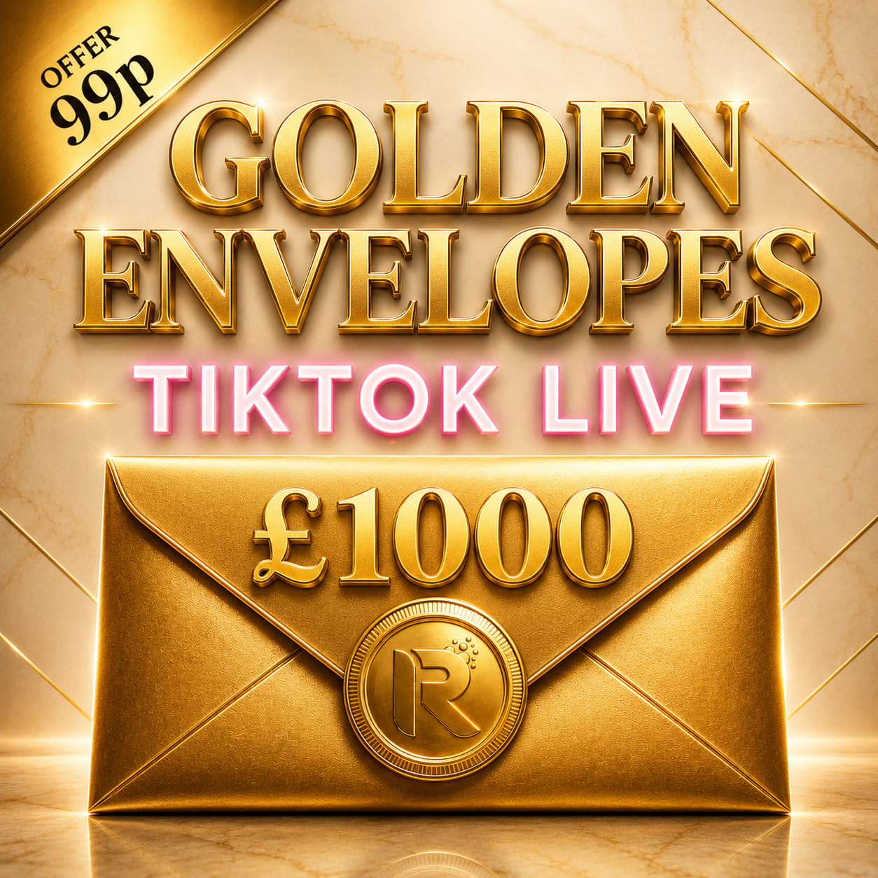NEW [LIVE 7pm] Golden Envelopes 💌 Win £1000