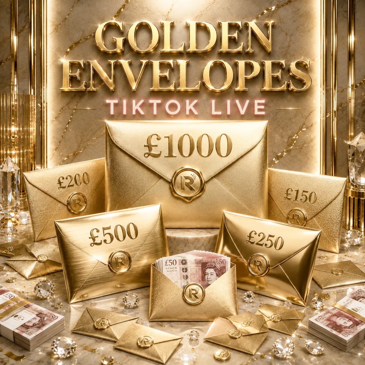 [LIVE] Golden Envelopes Win £1000